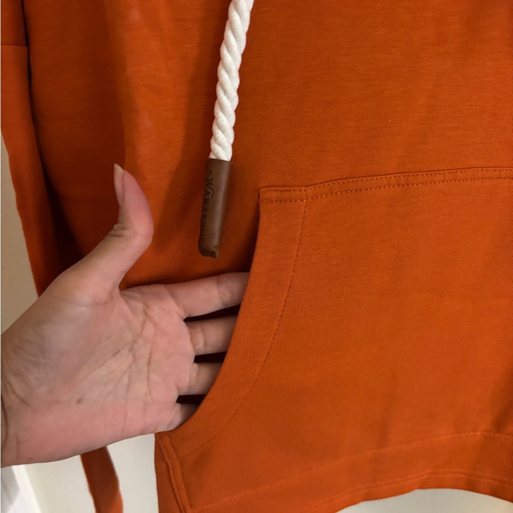 NWT Wanakome Orange Hooded Sweatshirt Women’s XXL - Picture 5 of 7